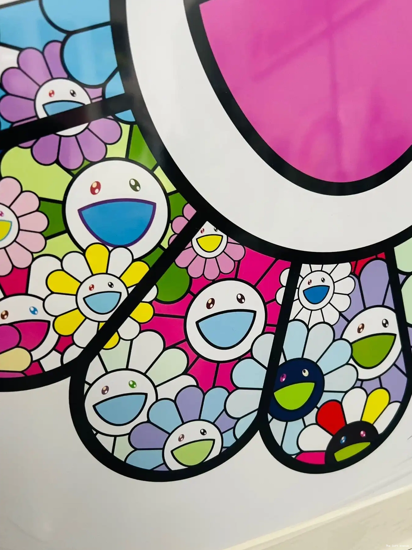FLOWERS WALL MURAKAMI PASTEL FRAME COLOR 0501